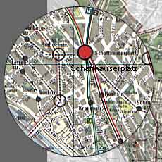Ausschnitt 'Scheuchzerstrasse' aus der Karte